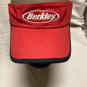 Berkley Fishing Bait Visor Sun Protection Red Cap Hat